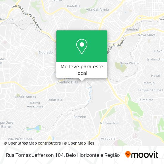 Rua Tomaz Jefferson 104 mapa