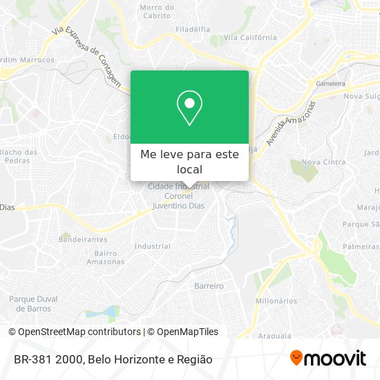 BR-381 2000 mapa