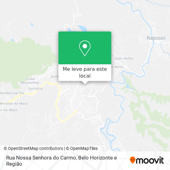 Rua Nossa Senhora do Carmo mapa