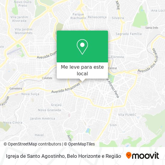 Igreja de Santo Agostinho mapa