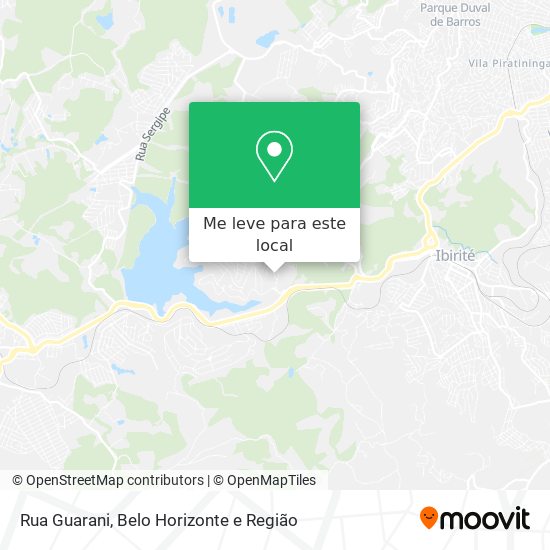 Rua Guarani mapa