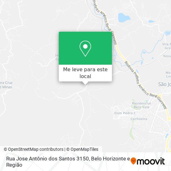 Rua Jose Antônio dos Santos 3150 mapa