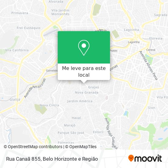 Rua Canaã 855 mapa