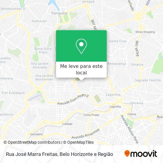 Rua José Marra Freitas mapa