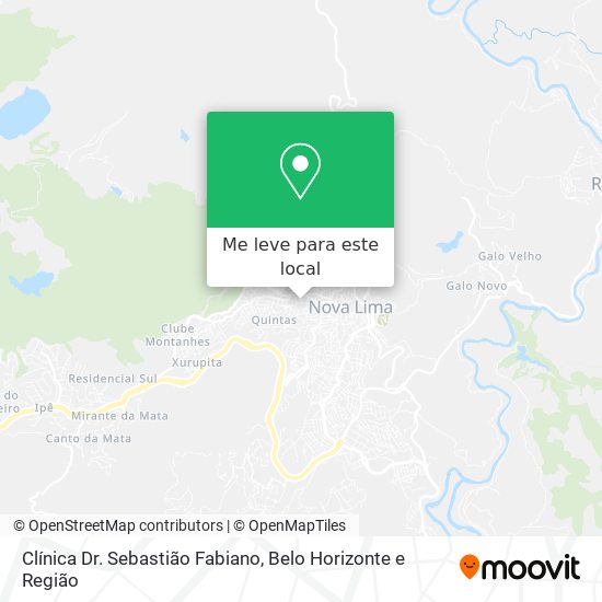 Clínica Dr. Sebastião Fabiano mapa