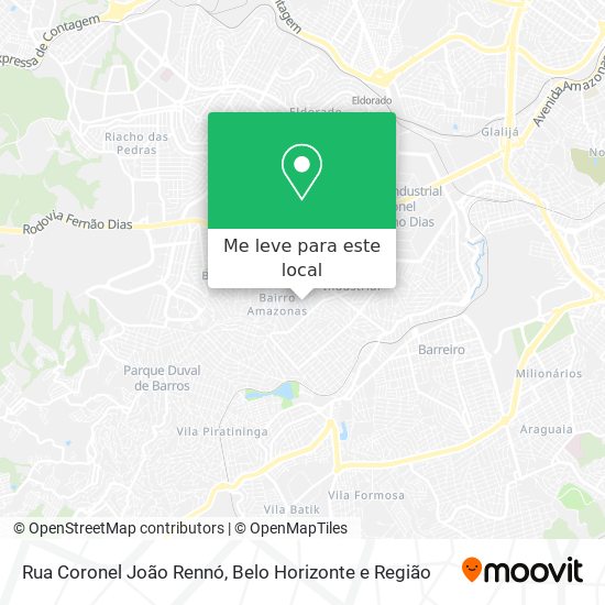 Rua Coronel João Rennó mapa