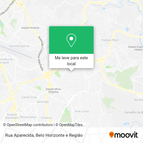 Rua Aparecida mapa