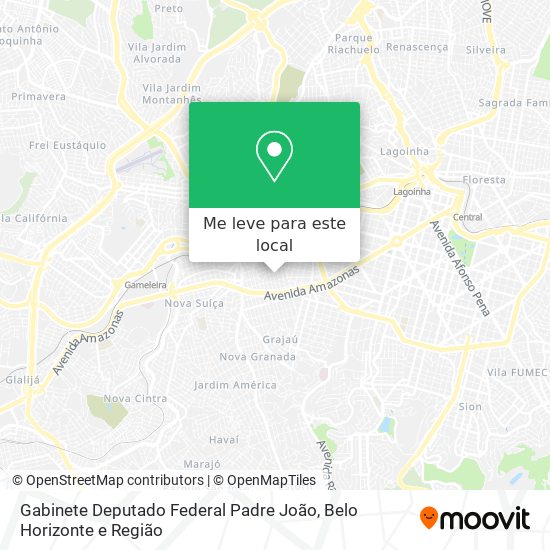 Gabinete Deputado Federal Padre João mapa