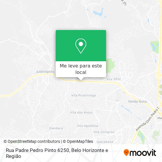 Rua Padre Pedro Pinto 6250 mapa