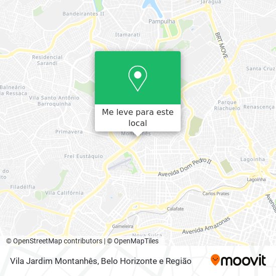 Vila Jardim Montanhês mapa