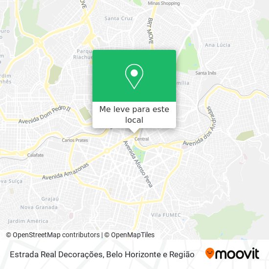Estrada Real Decorações mapa