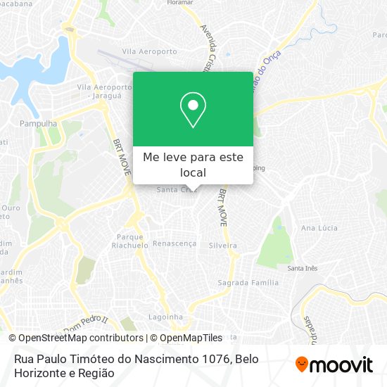 Rua Paulo Timóteo do Nascimento 1076 mapa