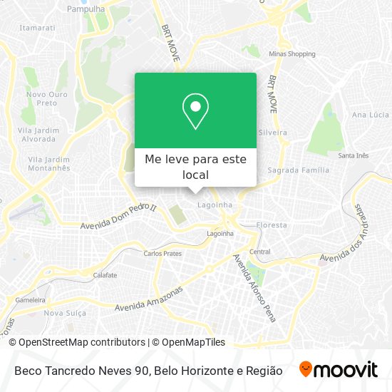 Beco Tancredo Neves 90 mapa