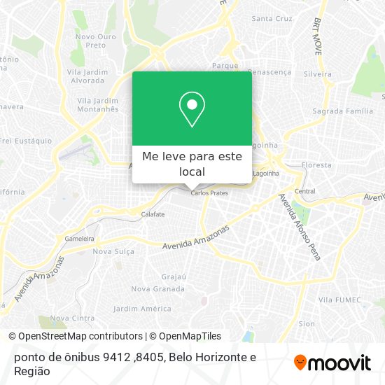 ponto de ônibus 9412 ,8405 mapa