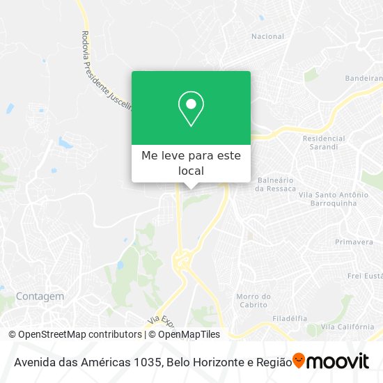 Avenida das Américas 1035 mapa