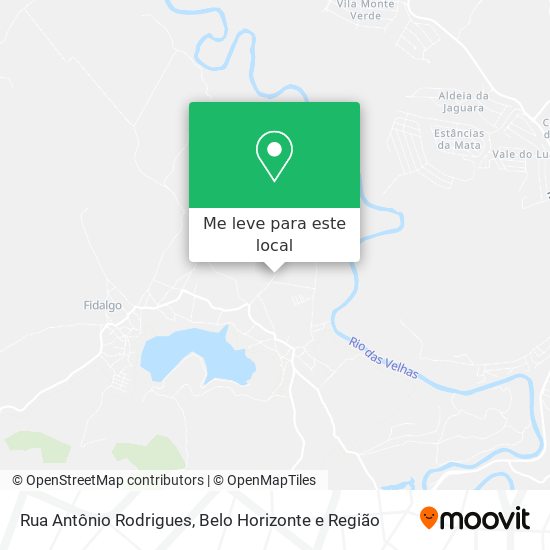 Rua Antônio Rodrigues mapa