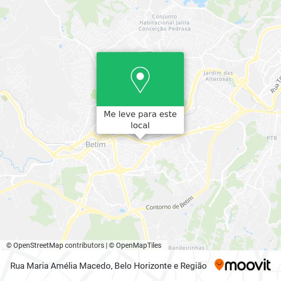Rua Maria Amélia Macedo mapa