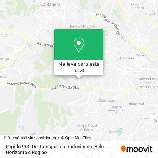 Rapido 900 De Transportes Rodoviarios mapa