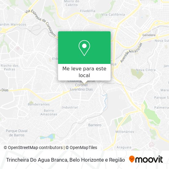 Trincheira Do Agua Branca mapa