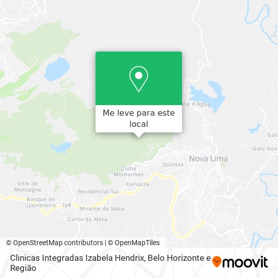 Clinicas Integradas Izabela Hendrix mapa