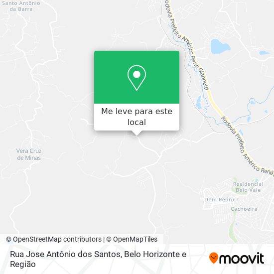 Rua Jose Antônio dos Santos mapa