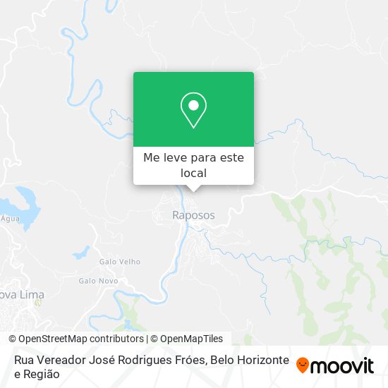 Rua Vereador José Rodrigues Fróes mapa