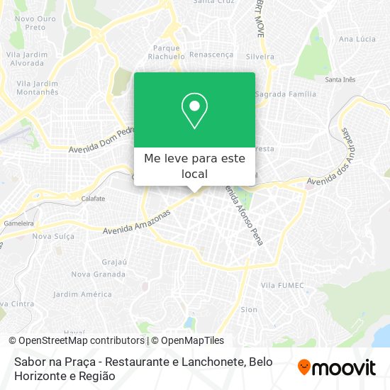 Sabor na Praça - Restaurante e Lanchonete mapa