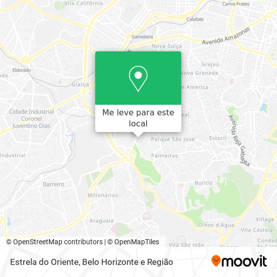 Estrela do Oriente mapa