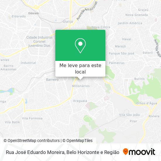 Rua José Eduardo Moreira mapa