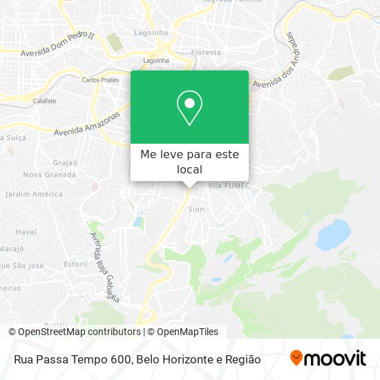 Rua Passa Tempo 600 mapa