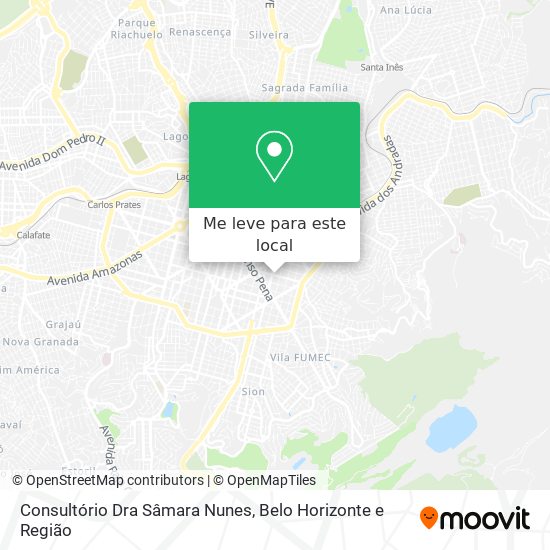 Consultório Dra Sâmara Nunes mapa