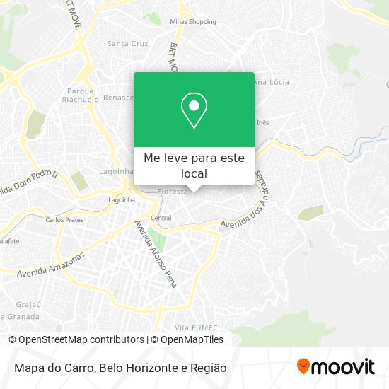 Mapa do Carro mapa