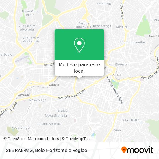 SEBRAE-MG mapa