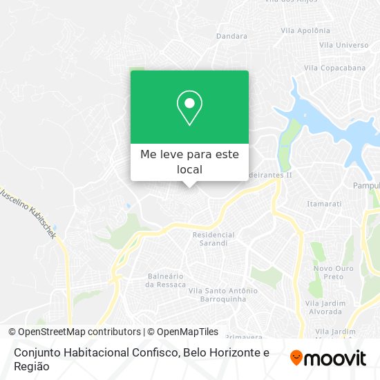 Conjunto Habitacional Confisco mapa