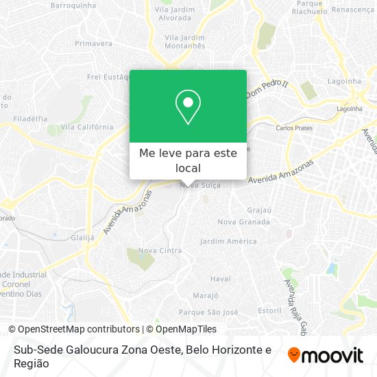 Sub-Sede Galoucura Zona Oeste mapa