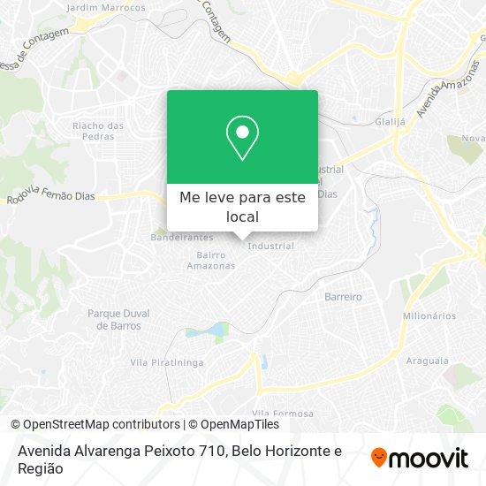 Avenida Alvarenga Peixoto 710 mapa