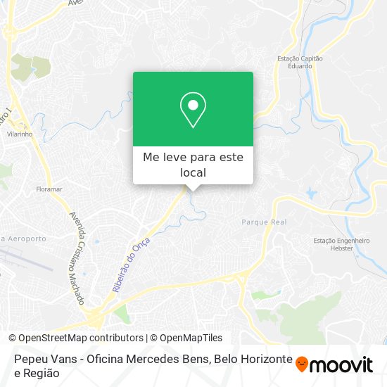 Pepeu Vans - Oficina Mercedes Bens mapa