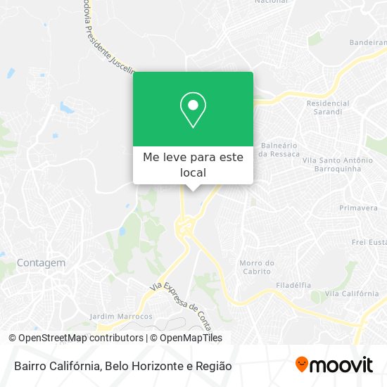 Bairro Califórnia mapa