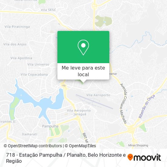718 - Estação Pampulha / Planalto mapa