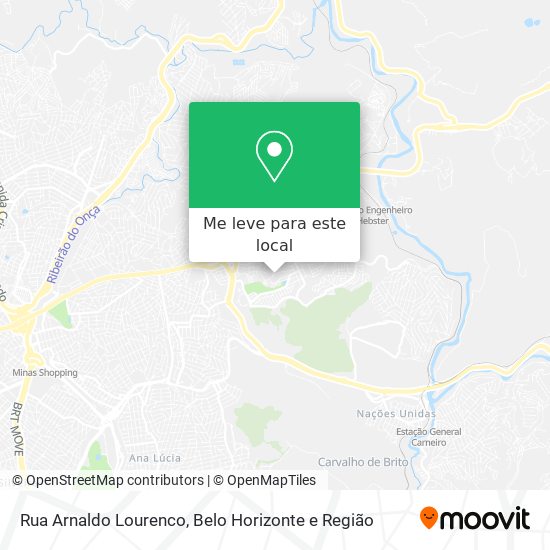 Rua Arnaldo Lourenco mapa