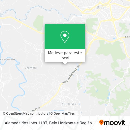 Alameda dos Ipês 1197 mapa