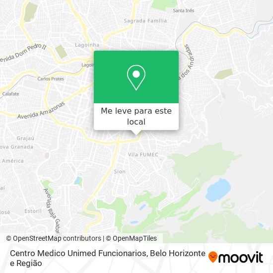Centro Medico Unimed Funcionarios mapa