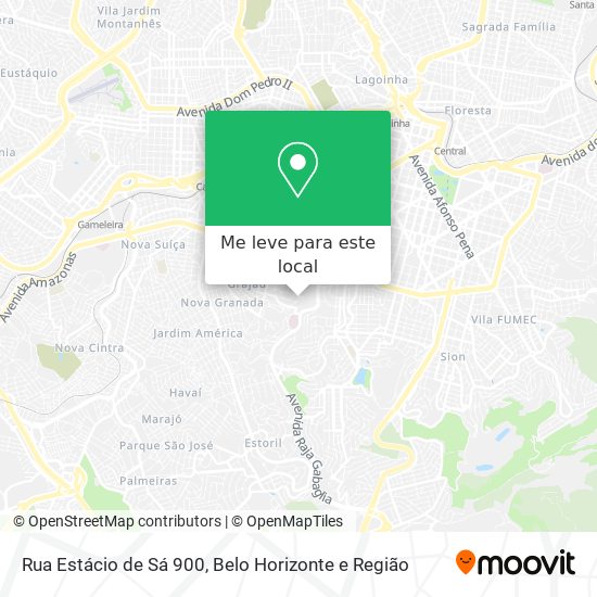 Rua Estácio de Sá 900 mapa
