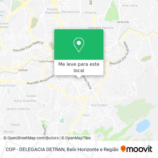 COP - DELEGACIA DETRAN mapa