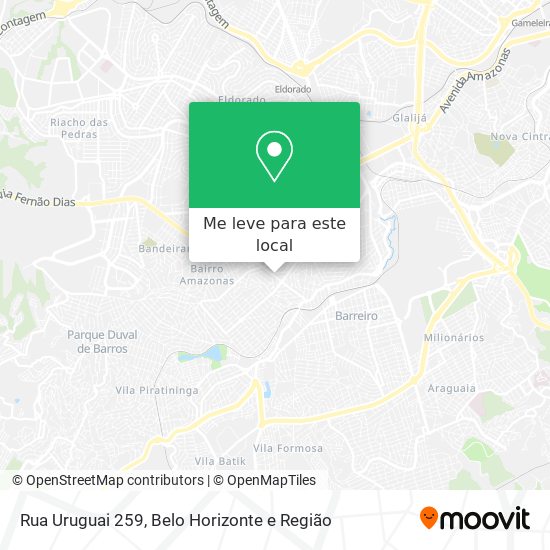 Rua Uruguai 259 mapa