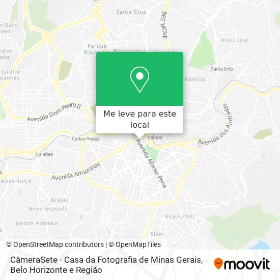 CâmeraSete - Casa da Fotografia de Minas Gerais mapa