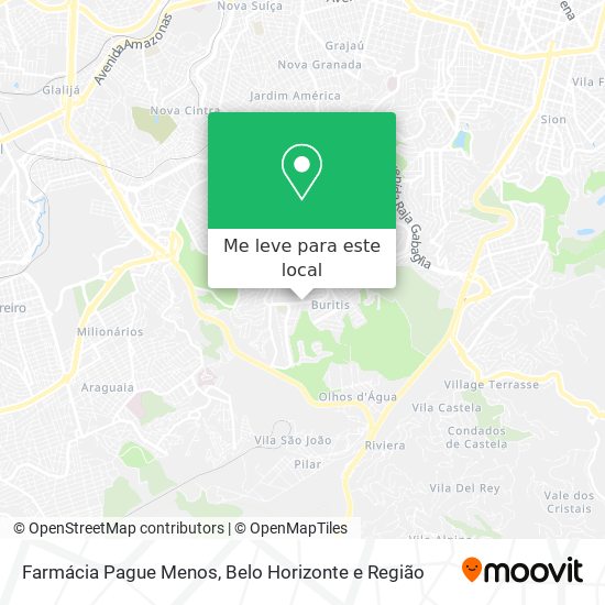 Farmácia Pague Menos mapa