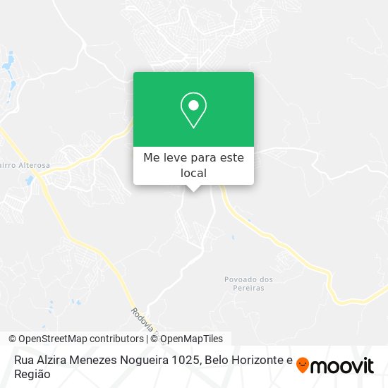 Rua Alzira Menezes Nogueira 1025 mapa