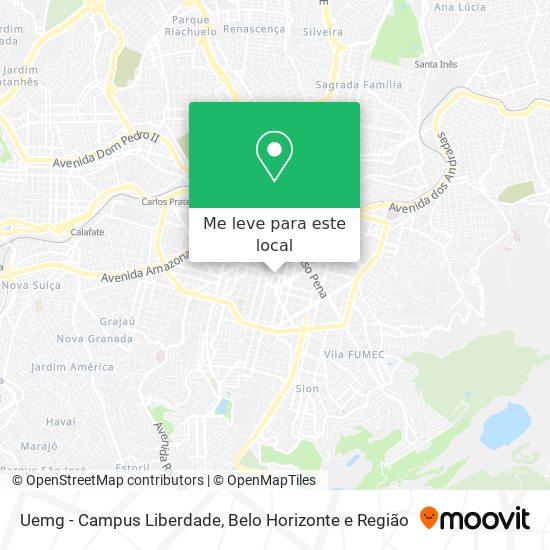 Uemg - Campus Liberdade mapa