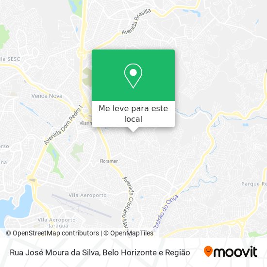 Rua José Moura da Silva mapa